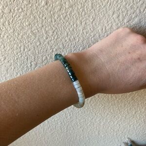 Handmade Jasper and Amazonite Heishi Bracelet